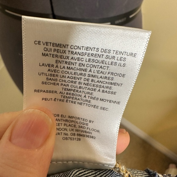 Pilcro and the letterpress Denim Jacket with eyelet trim  size small - Picture 13 of 13